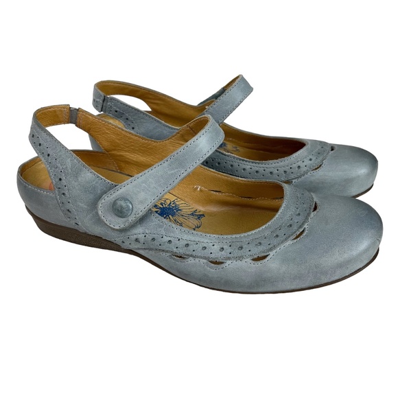 Brako Shoes - BRAKO ANATOMIC COLLECTION Genuine Leather Blue Mary Jane Loafers Flats sz 40